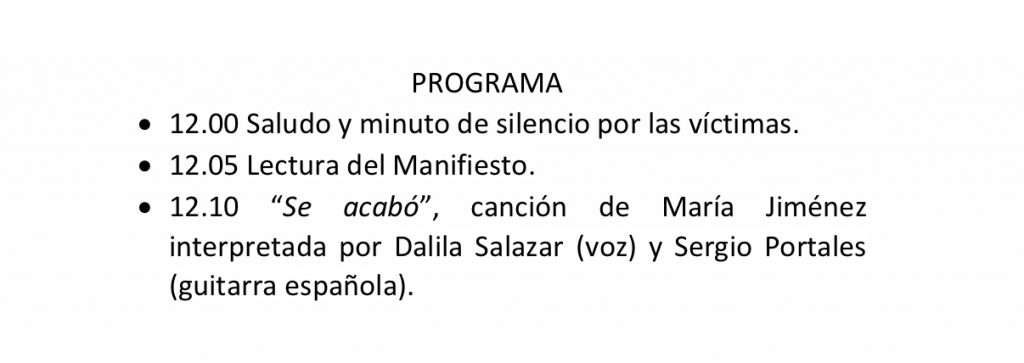 Acto Institucional por el Día Internacional de la Eliminación de la Violencia Contra la Mujer (Plaza Mayor)