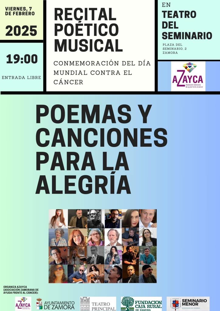 Recital poético-musical. Organizado por AZAYCA