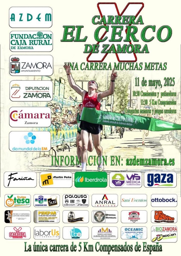 X carrera El cerco de Zamora. Asociación zamorana de esclerosis múltiple