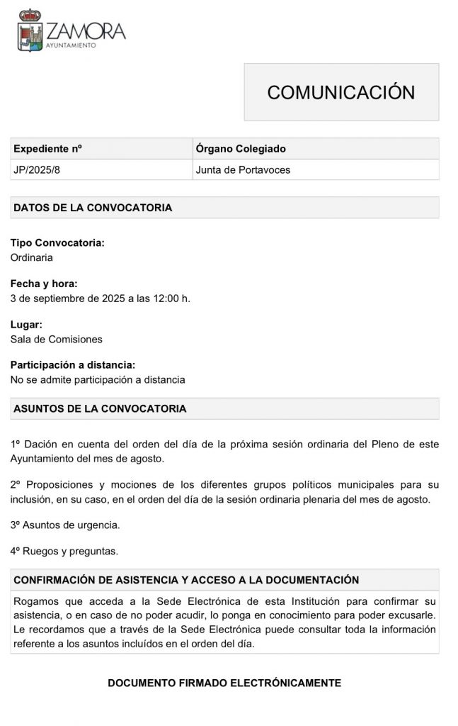 Junta de Portavoces
