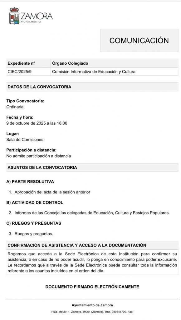 Comisión de Educación y Cultura