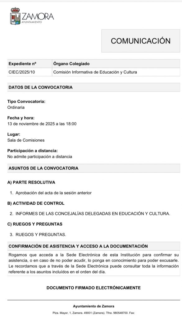 Comisión de Educación y Cultura