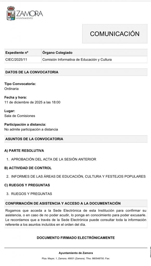 Comisión de Educación y Cultura