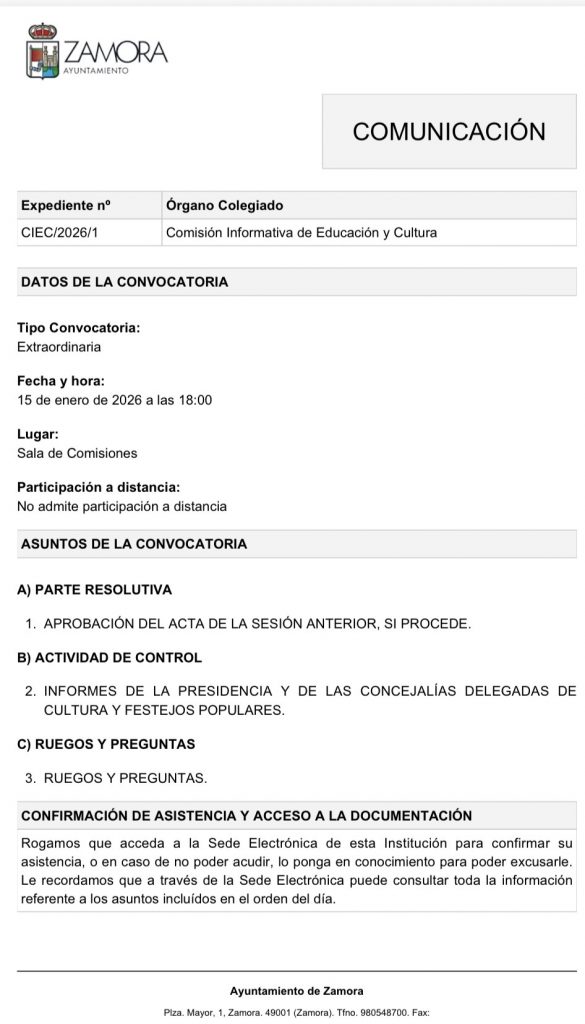 Comisión de Educación y Cultura