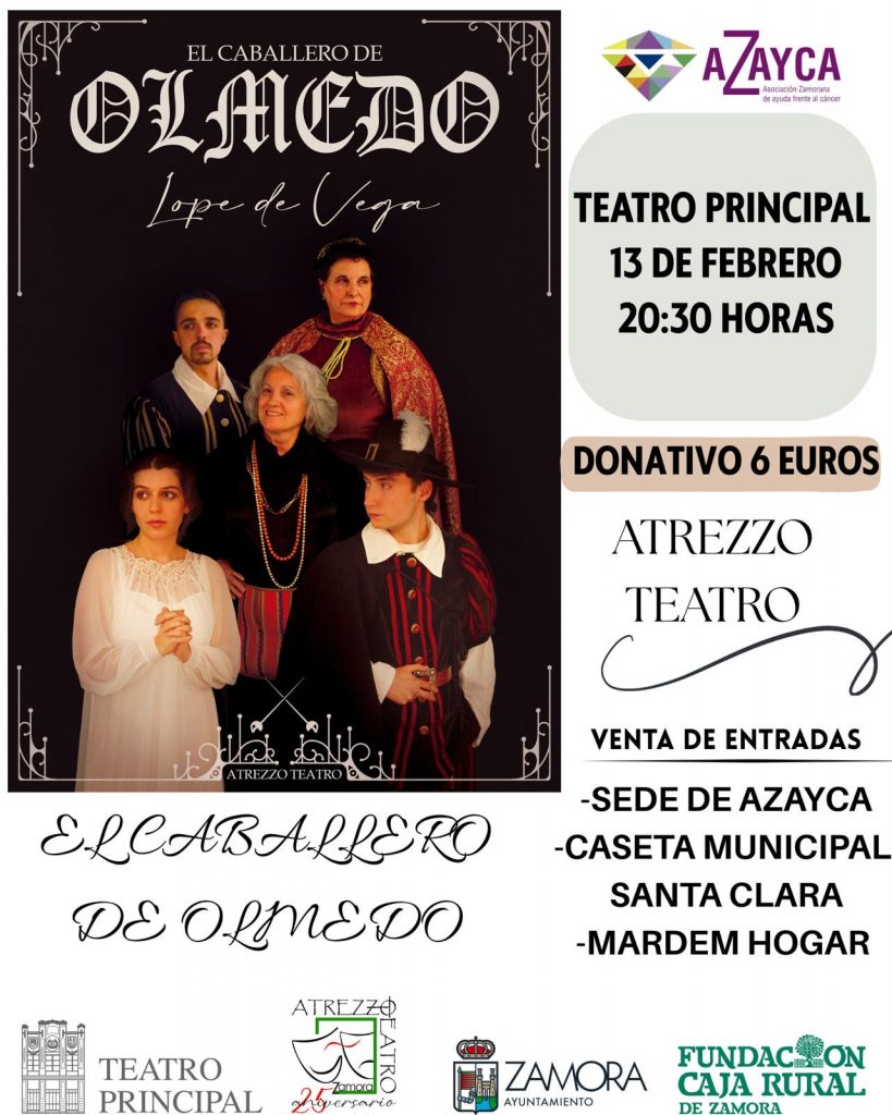 El caballero de Olmedo. Teatro a beneficio de AZAYCA. Atrezzo Teatro