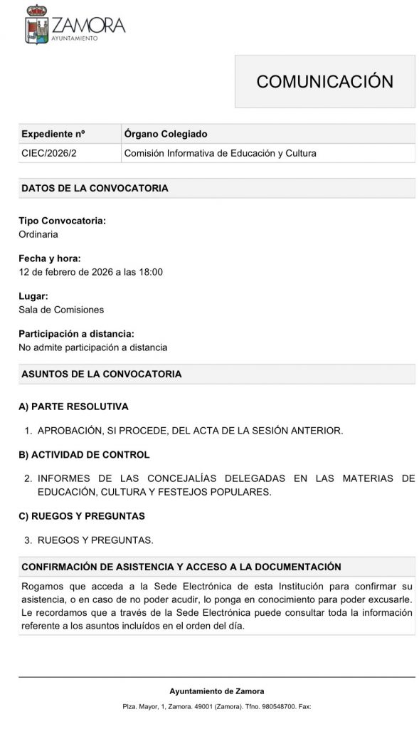 Comisión de Educación y Cultura