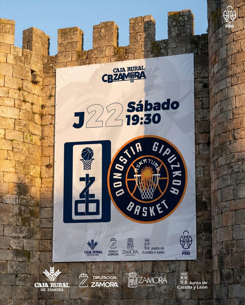 Partido de baloncesto Caja Rural CB Zamora-Inveready Guipúzcoa