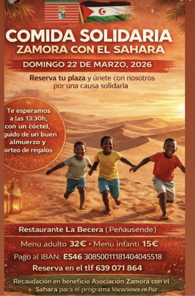 Comida solidaria Zamora con el Sáhara