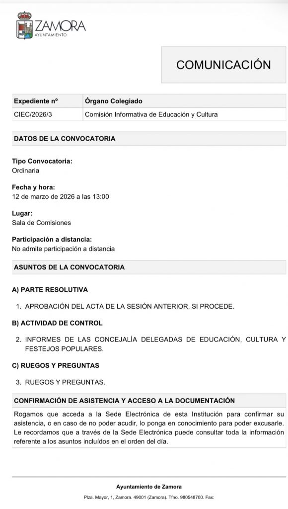 Comisión de Educación y Cultura