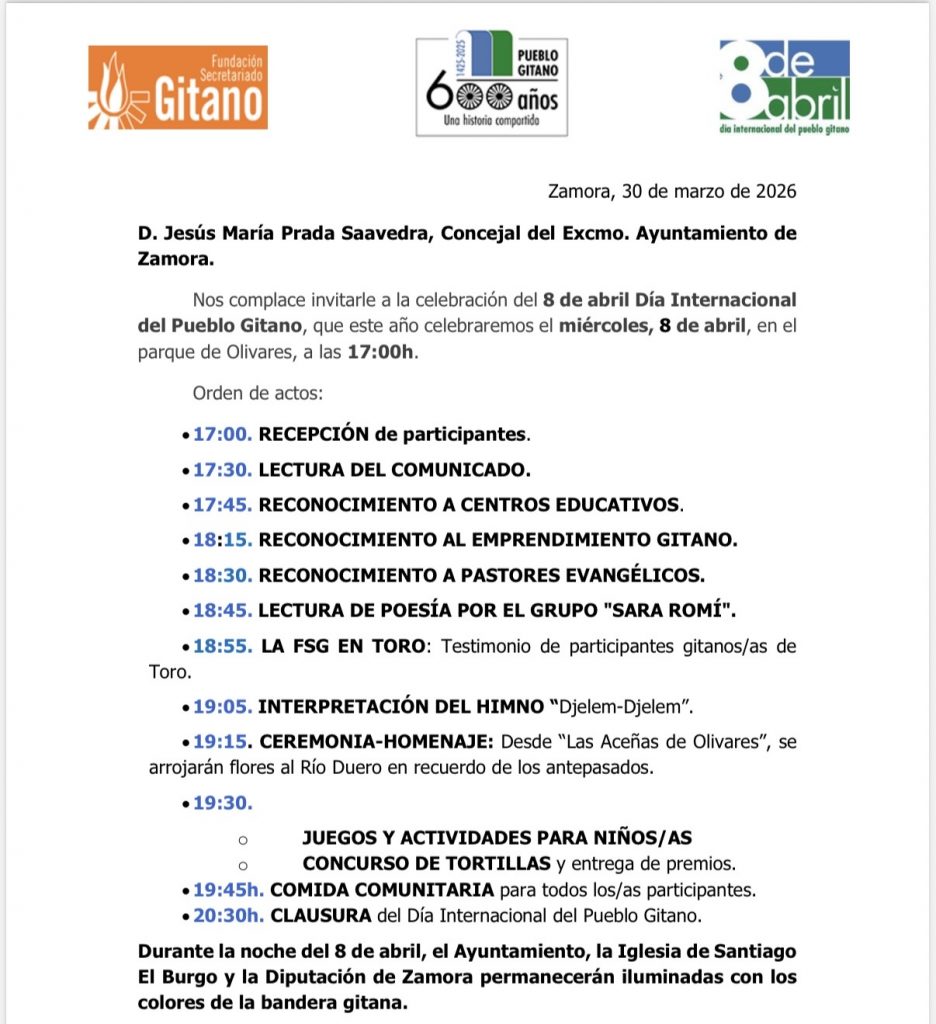 Actos conmemorativos del Día Internacional del Pueblo Gitano