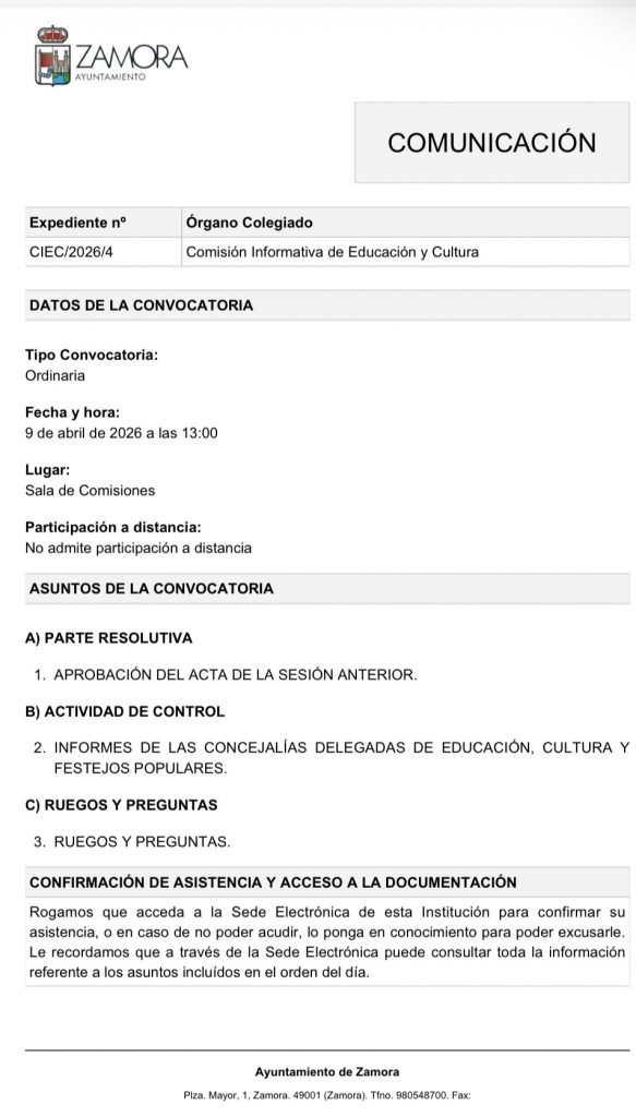 Comisión de Educación y Cultura