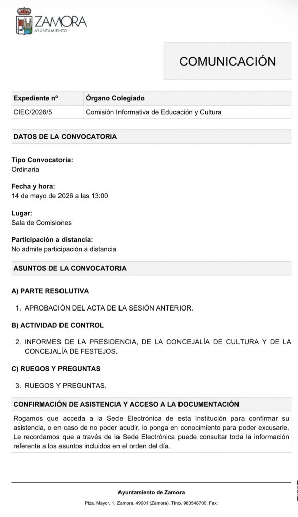 Comisión de Educación y Cultura