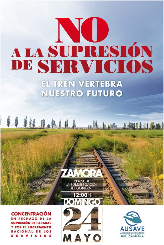 Concentración por la mejora de los servicios ferroviarios