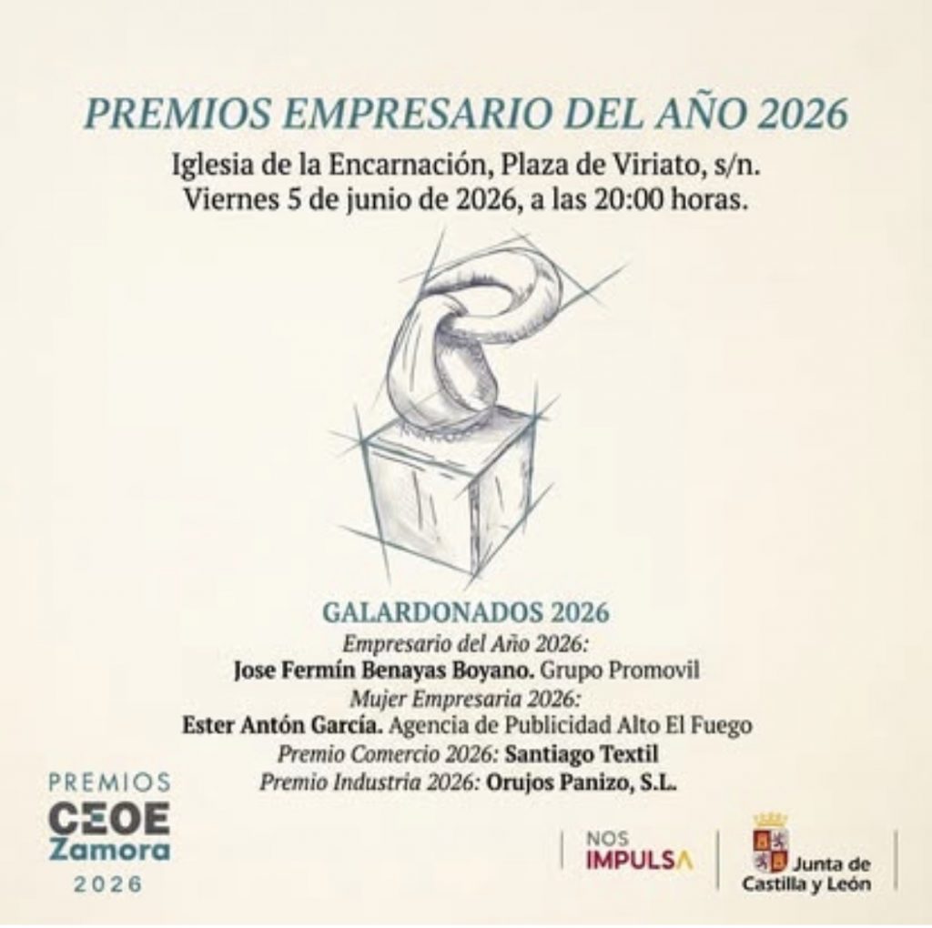 Entrega de los Premios CEOE Zamora 2026