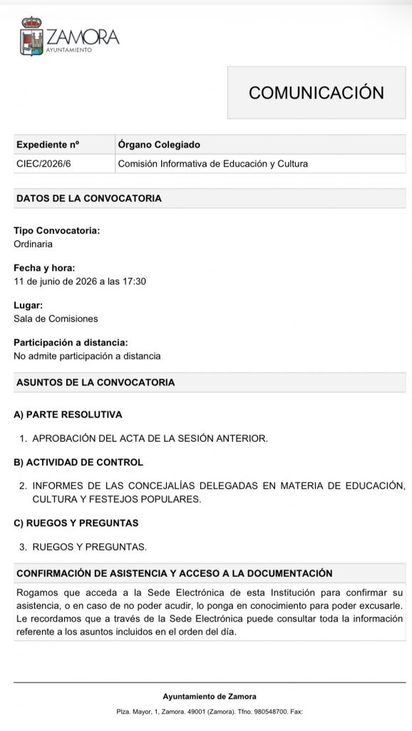 Comisión de Educación y Cultura