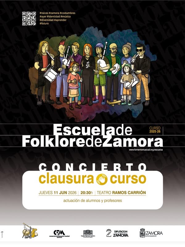 Clausura del curso de la Escuela de Folklore de Zamora
