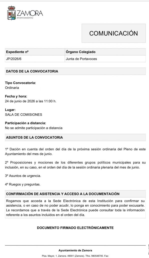 Junta de Portavoces