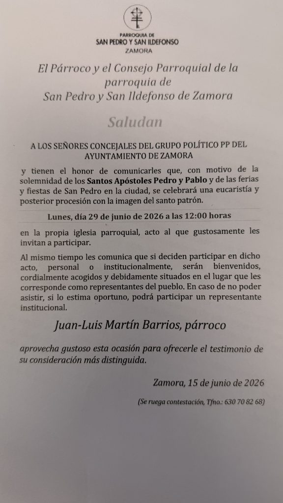 Misa y procesión con motivo de la festividad de San Pedro