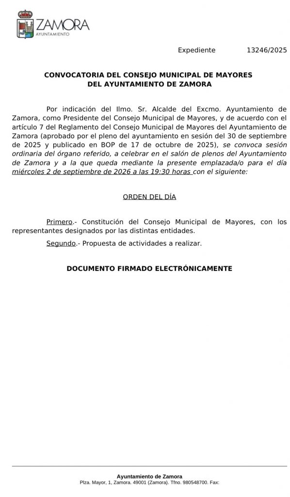 Constitución del Consejo Municipal de Mayores