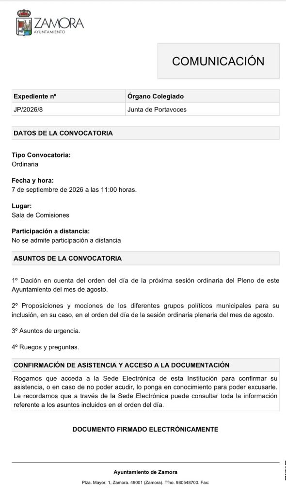Junta de Portavoces