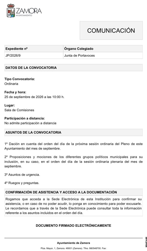Junta de Portavoces