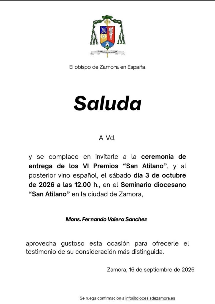 Entrega de los Premios San Atilano 2026
