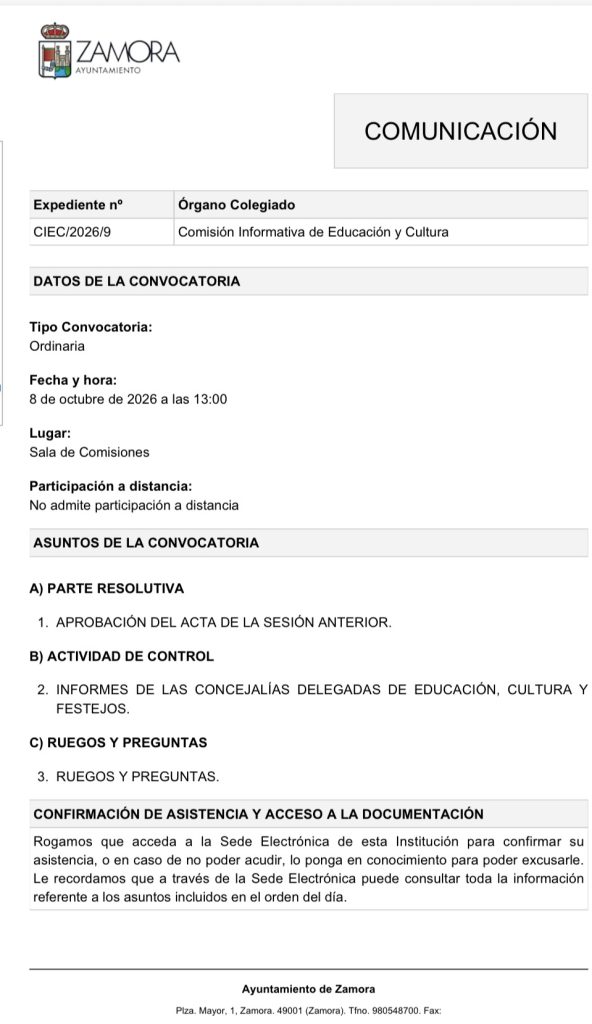 Comisión de Educación y Cultura