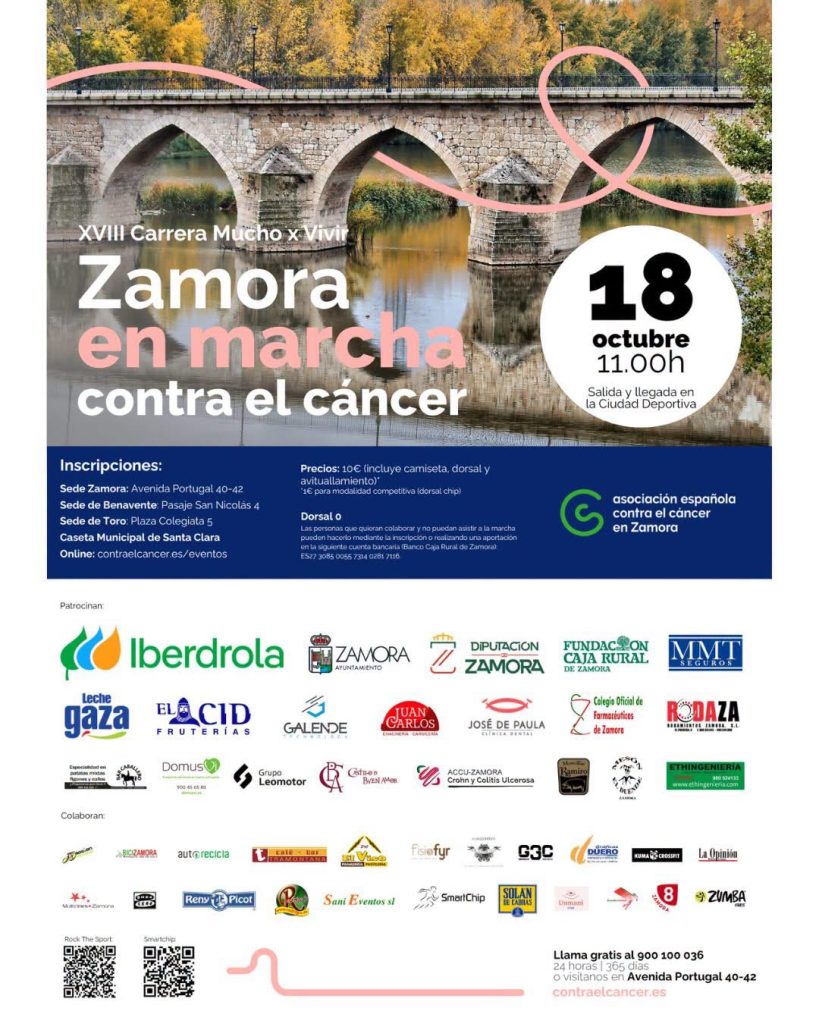 Carrera “Mucho por vivir” a favor de la AECC Zamora